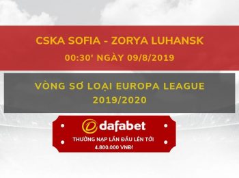 CSKA Sofia vs Zorya (9/8)