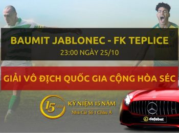 Baumit Jablonec – FK Teplice (23h00 ngày 25/10)