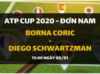 Borna Coric – Diego Schwartzman (15h00 ngày 08/01)